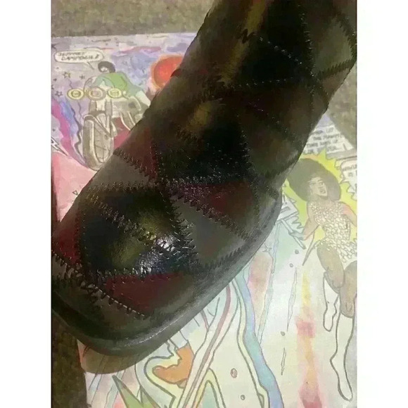 Jeffrey Campbell NEW In Box Size 8.5 Karma Mules Black Grey Multi - Picture 5 of 8